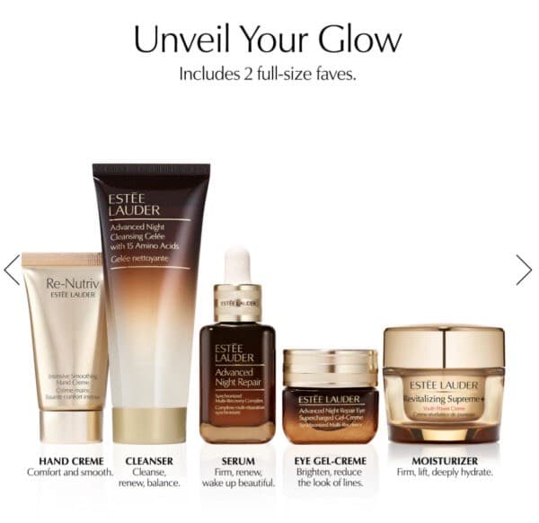 Estée Lauder 6 Full-Size Favorites + More Blockbuster Gift Set 2024, набор косметики праздничный выпуск 2