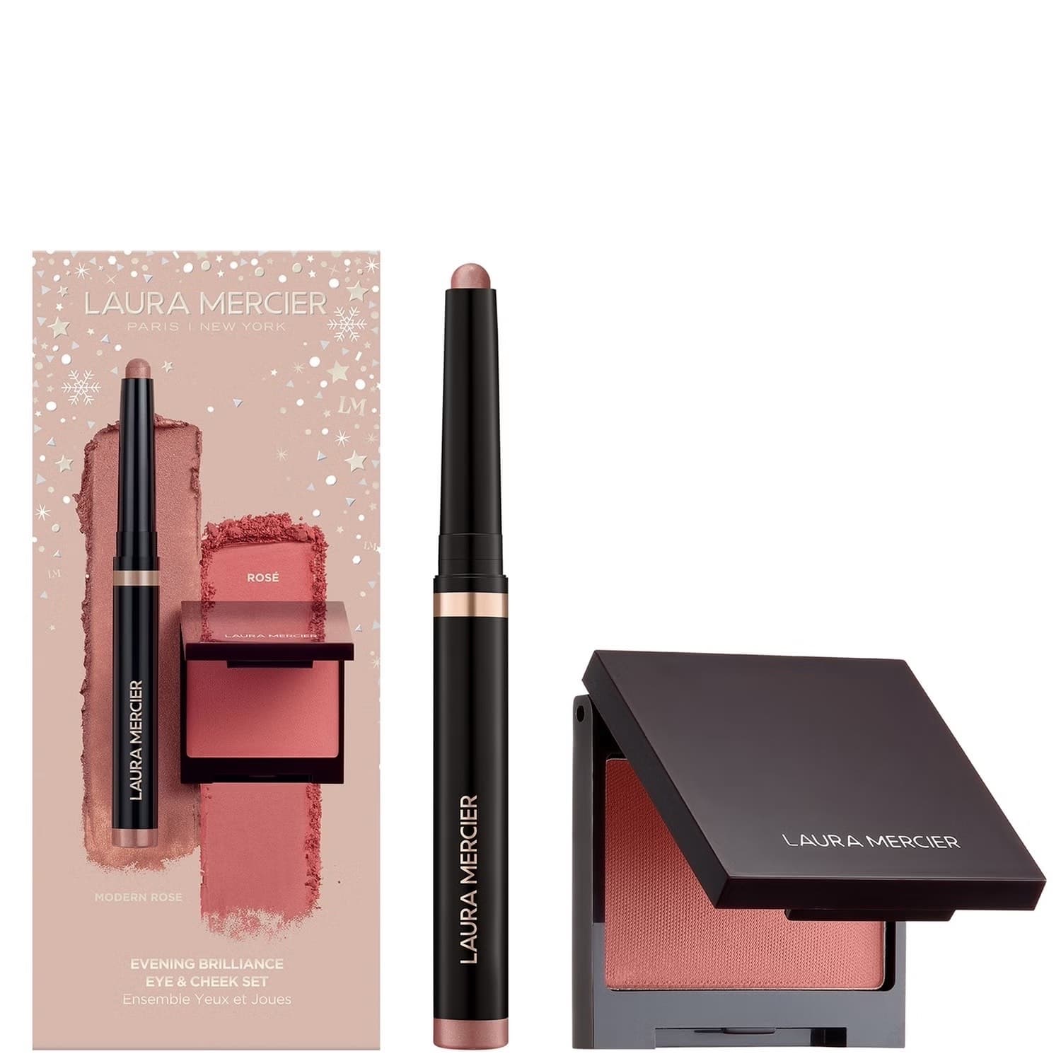 Laura mercier evening brilliance eye & cheek set