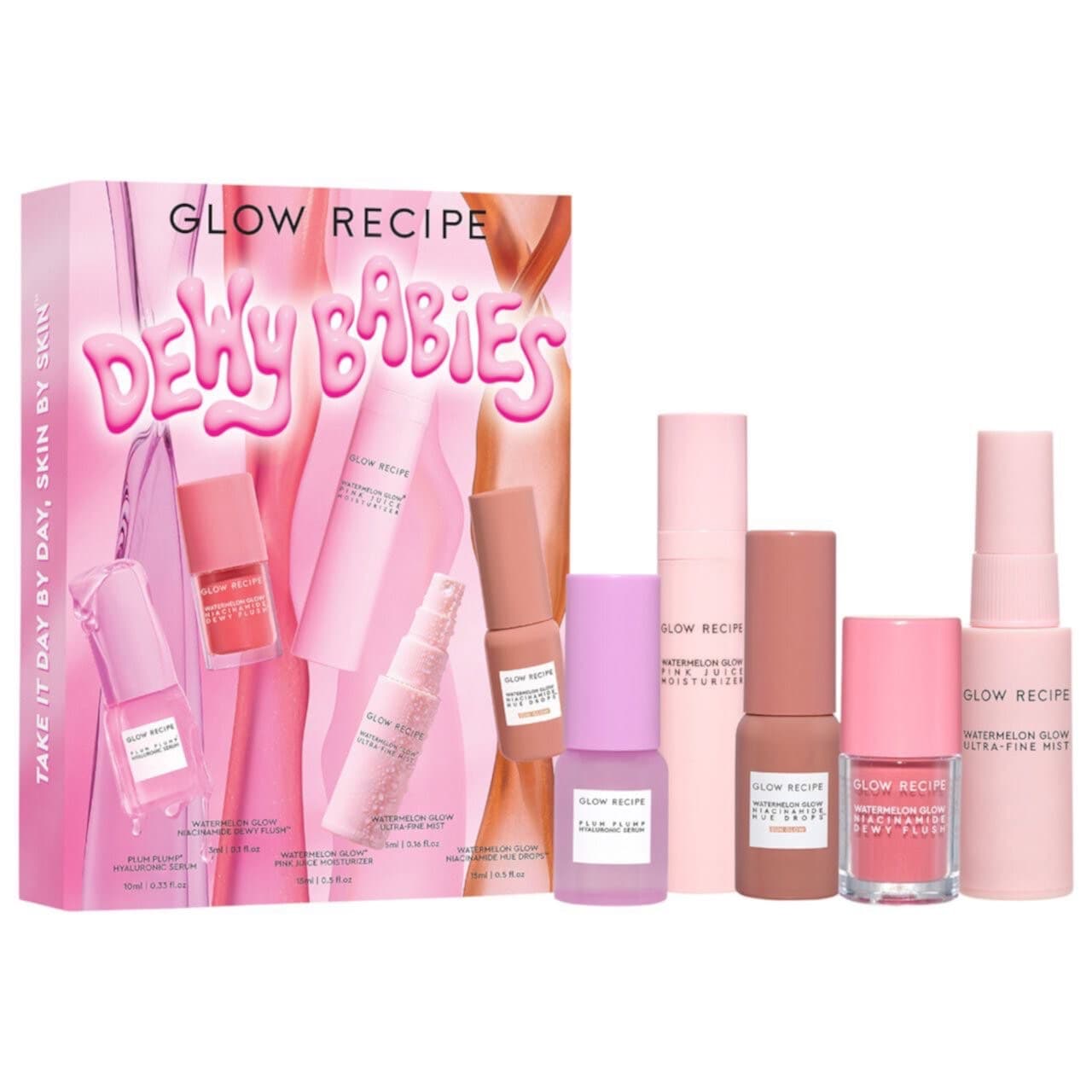 GLOW RECIPE  Набор косметики для лица (мини-формат)  DEWY BABIES KIT