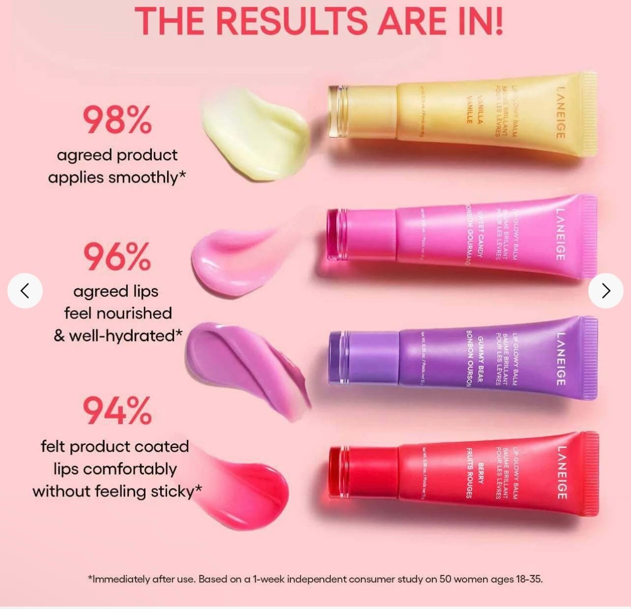 LANEIGE Набор бальзамов для губ Mini Lip Glowy Balm Set 2