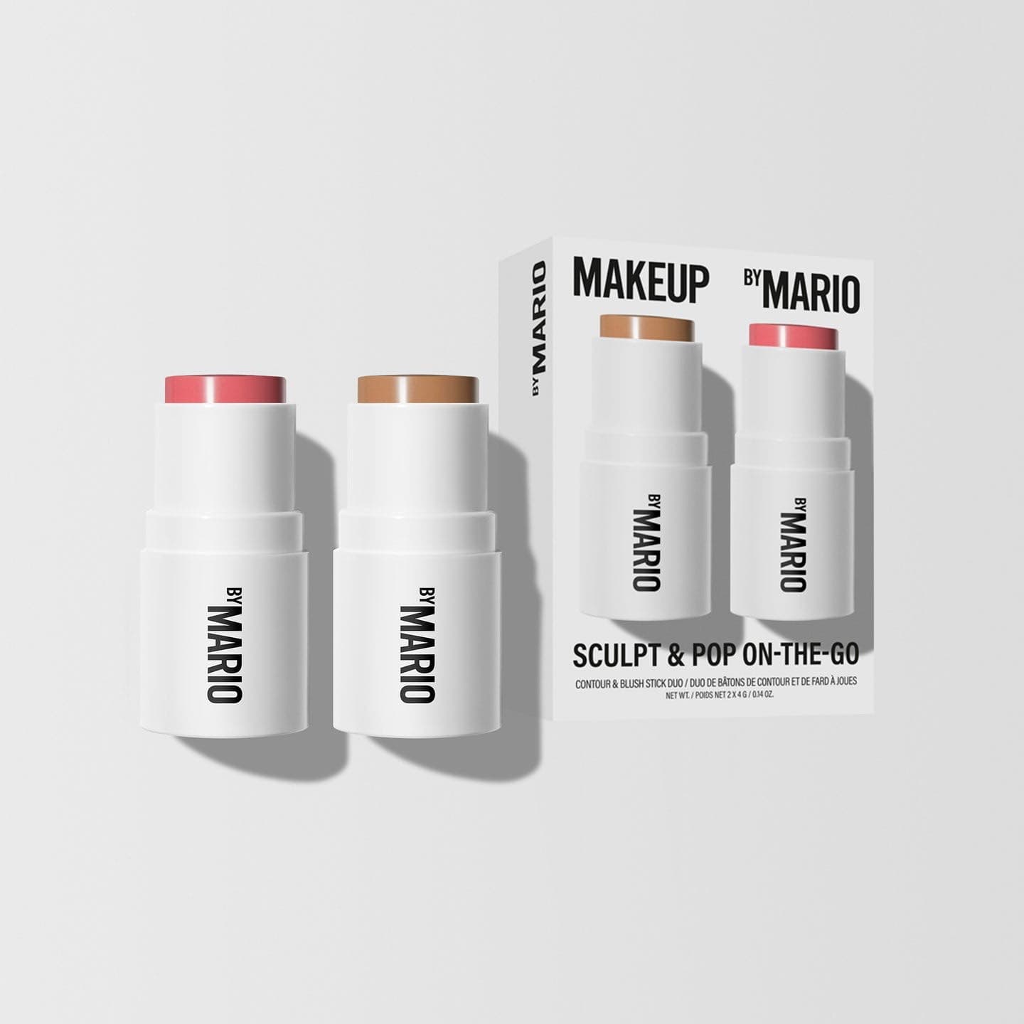 MAKEUP BY MARIO Скульптор и румяна MINI SCULPT & POP ON-THE-GO (MEDIUM & PALE PETAL)