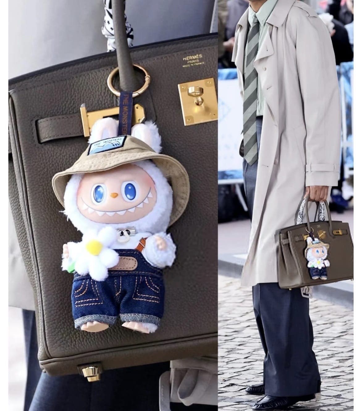 Labubu брелок-мягкая игрушка The Monster "Fall In Wild" 17 см 2