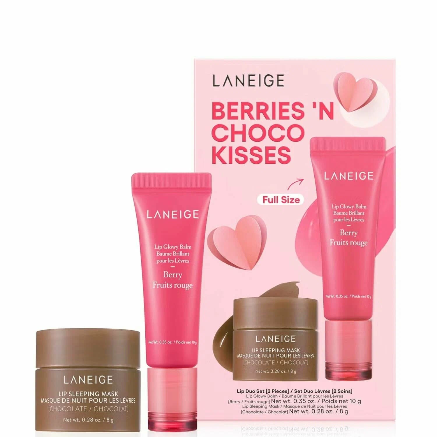 Laneige Berries 'N Choco Kisses Set 8/10g (поврежденная упаковка)