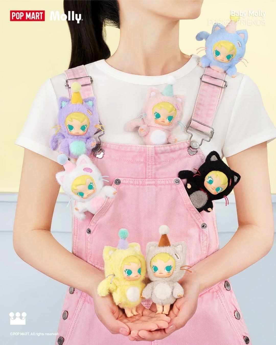 LABUBU Виниловая кукла Baby Molly Pocket Friends Vinyl Plush Pendant (Blind Box) 3