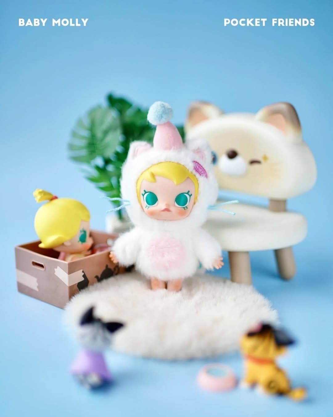 LABUBU Виниловая кукла Baby Molly Pocket Friends Vinyl Plush Pendant (Blind Box) 6