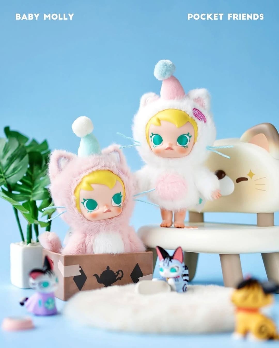 LABUBU Виниловая кукла Baby Molly Pocket Friends Vinyl Plush Pendant (Blind Box) 8