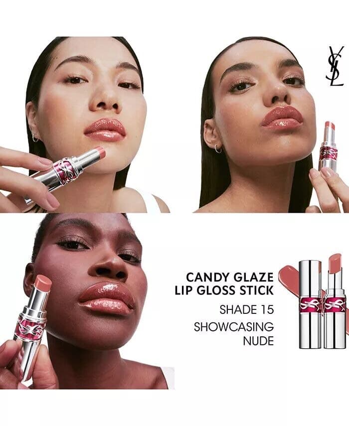 Блеск для губ Candy Glaze Yves Saint Laurent, цвет 15 SHOWCASING NUDE 2