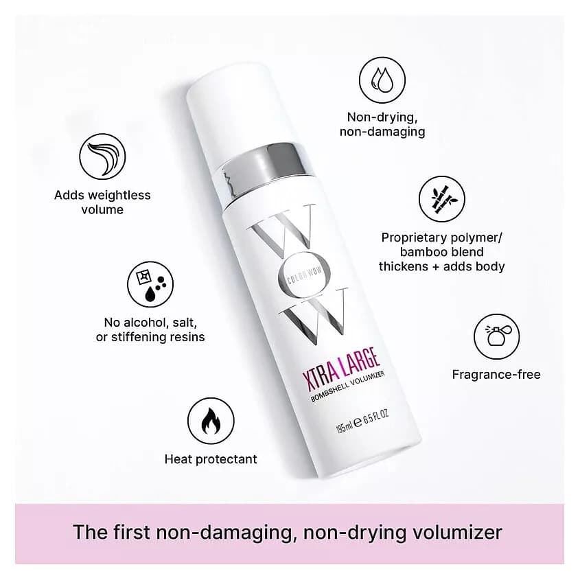 COLOR WOW Xtra Large Bombshell Volumizer, спрей для увеличения объема волос, 195 мл 4