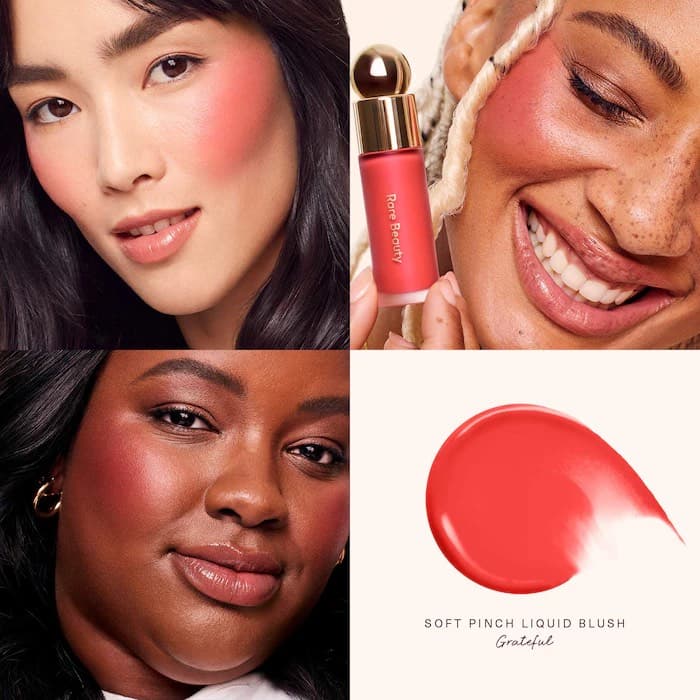 Rare Beauty by Selena Gomez Жидкие румяна мини Soft Pinch Liquid Blush (Grateful) 3.2 мл 2