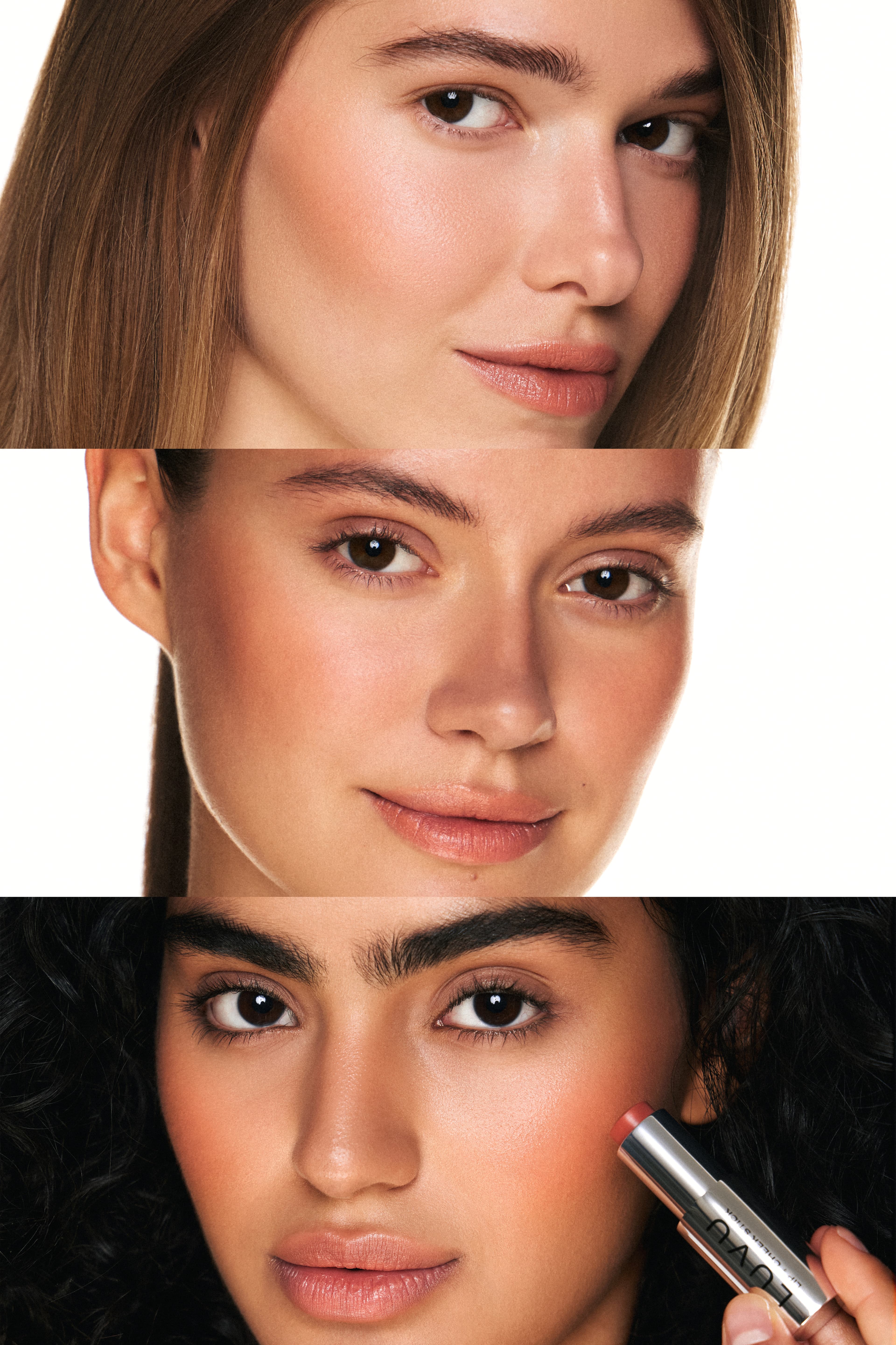 Lip + Cheek Stick Never Shy,многофункциональный стик для губ и щек, 4,8г 3