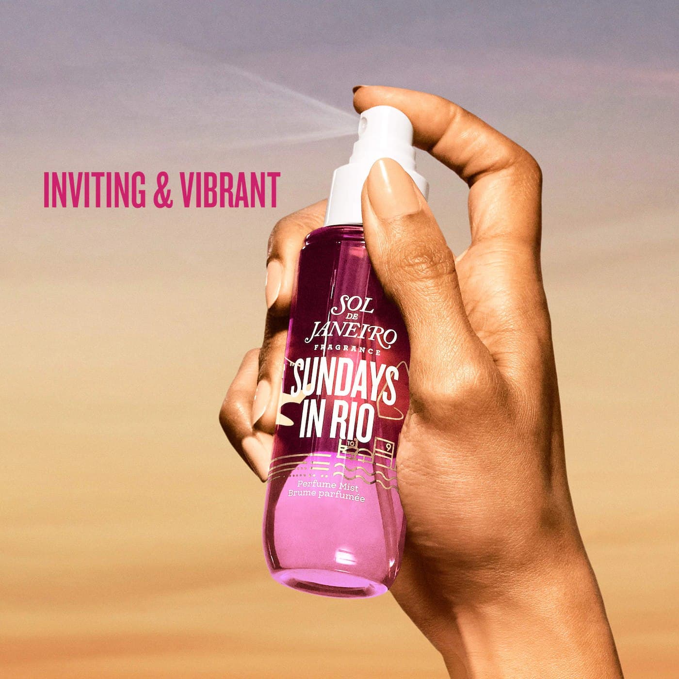 SOL DE JANEIRO Sundays in Rio Warm Vanilla Hair & Body Perfume Mist, Спрей мист для тела и волос, 90 мл 2