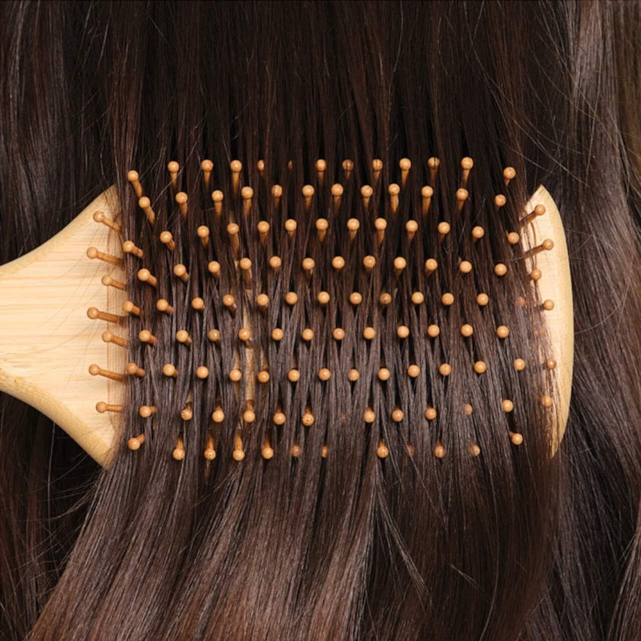 Emi Jay Bamboo Paddle Hair Brush in Pink Sugar, Бамбуковая щетка-лопатка для волос 5