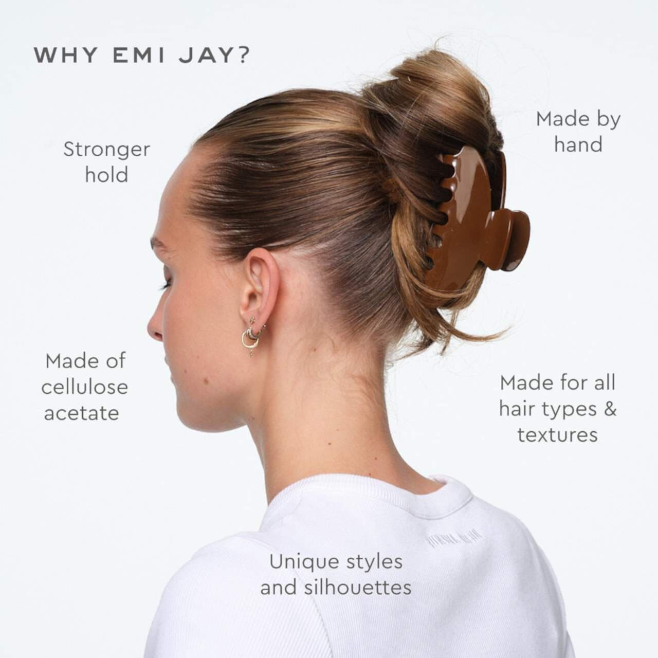 Emi Jay стильная заколка для волос Big Effing Clip® Hair Claw in Buttercream 4