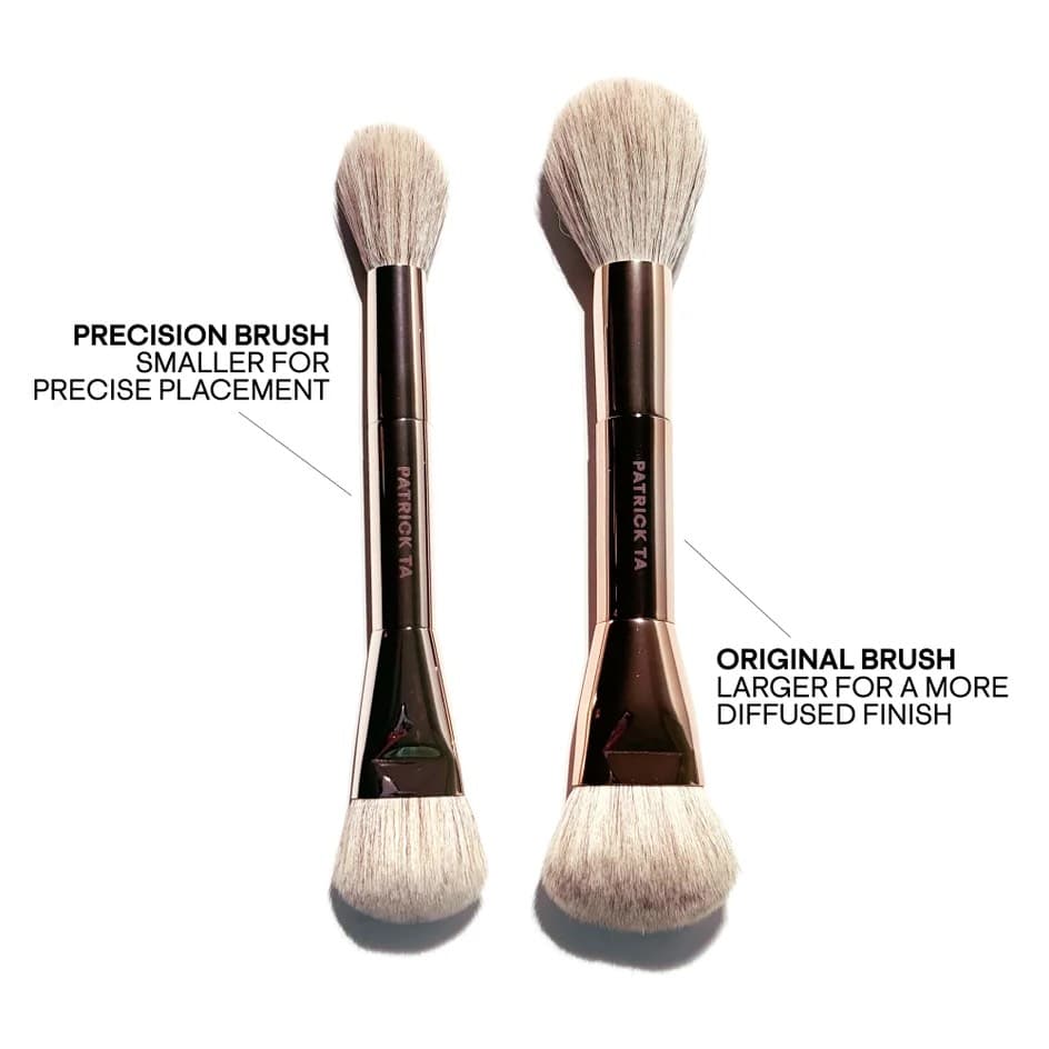 Patrick Ta Dual-Ended Blush Brush, Двусторонняя кисть для румян (for face 3) 3