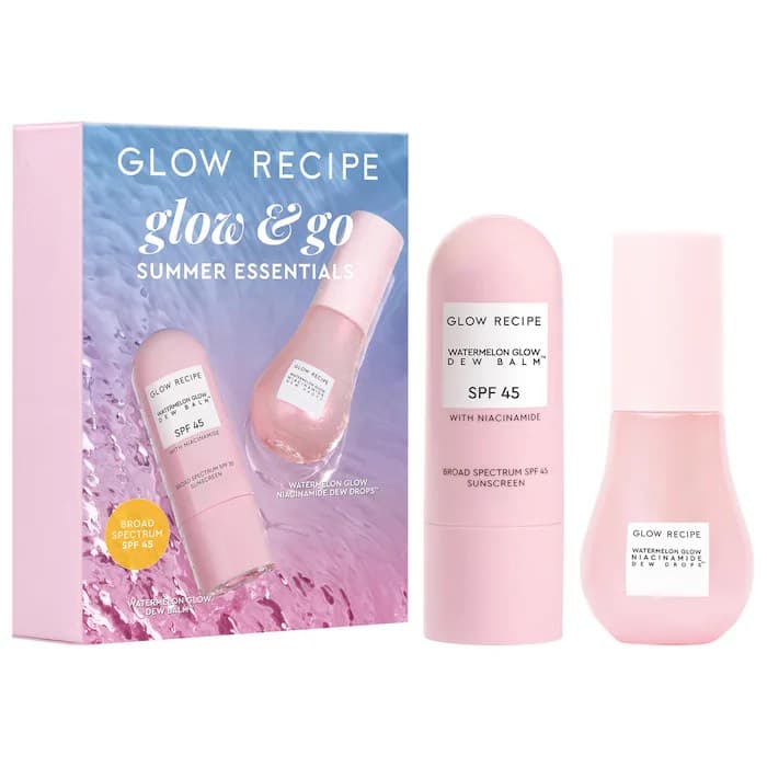 Glow Recipe  Набор средств с ниацинамидом Glow & Go Summer Essentials Kit with Niacinamide