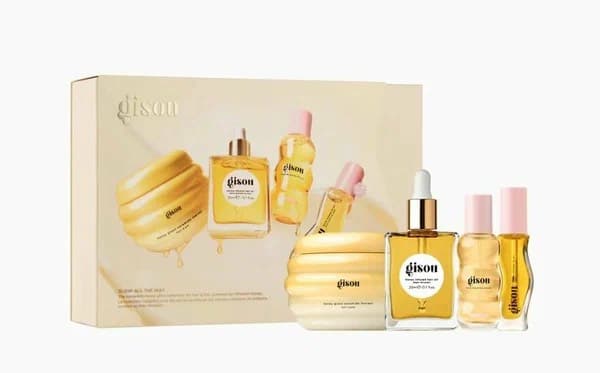 Gisou  Glow All The Way, Косметический набор для волос