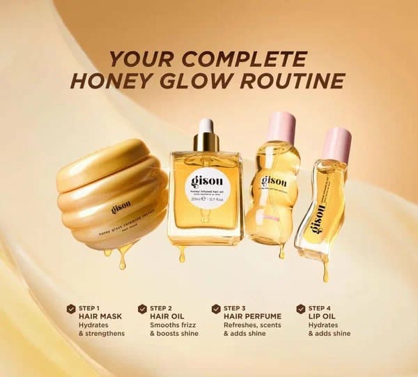 Gisou  Glow All The Way, Косметический набор для волос 3