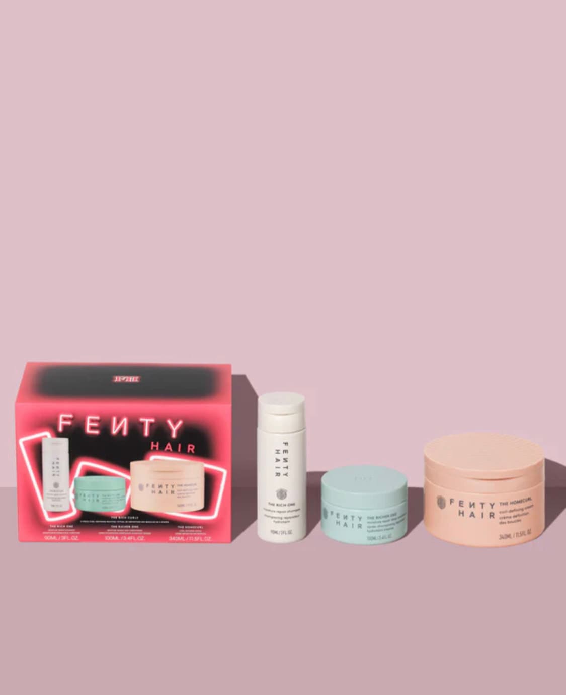 FENTY The Rich Curls 3-Piece Curl-Defining Routine Подарочный набор для кудрявых волос