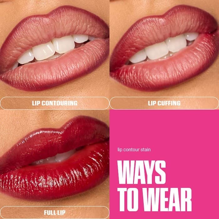 HUDA BEAUTY  Подводка для губ Lip Contour Lip Stain for 12-Hour Wear, Cherry Red 4