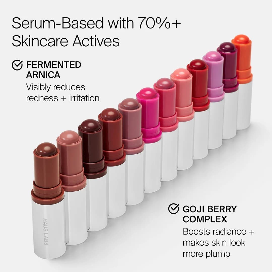 HAUS LABS BY LADY GAGA Color Fuse Glassy Blush Balm Stick  , бальзам для губ и щек, в оттенке  Glassy  Pomelo 5