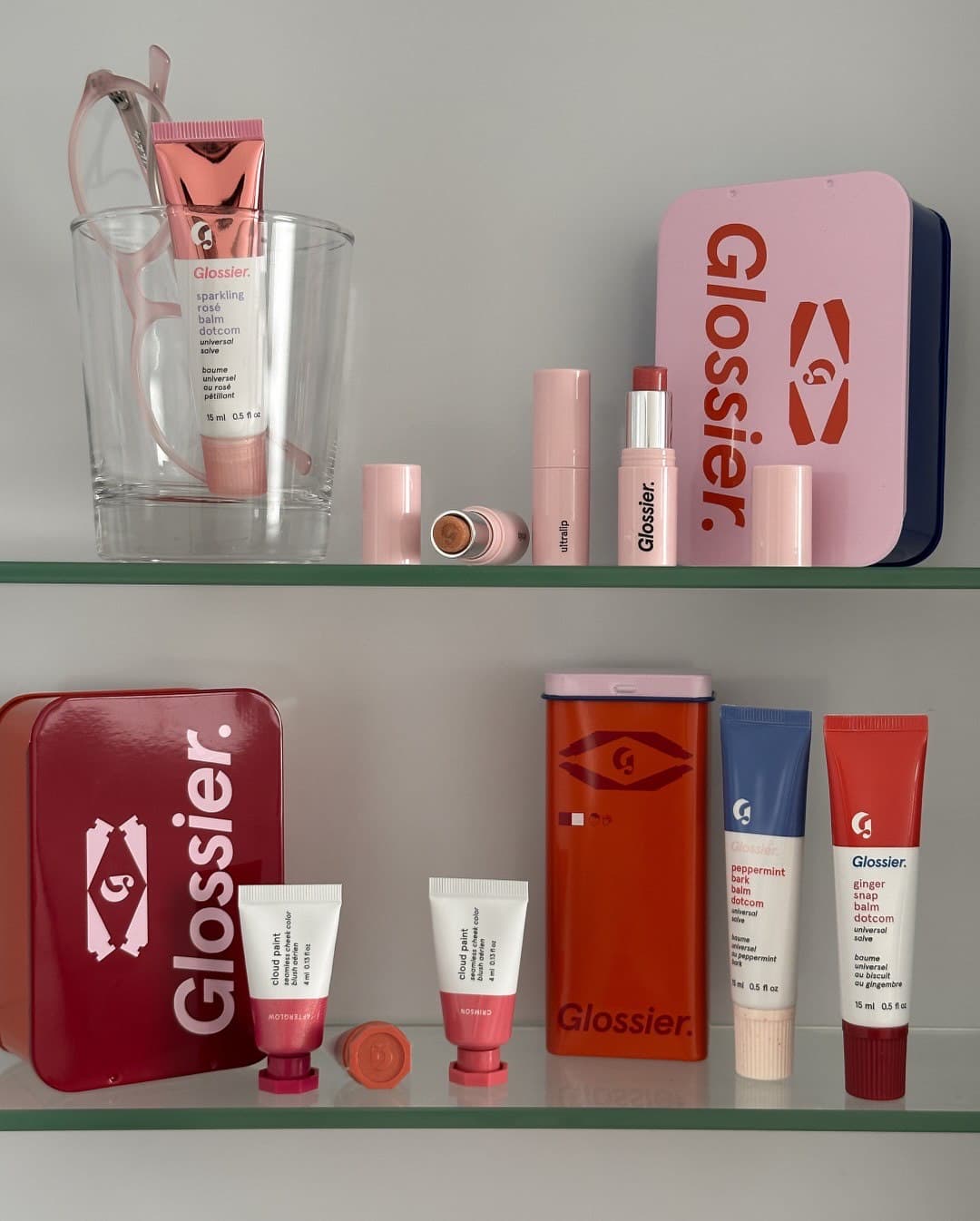 Glossier Набор для губ Sugar + Spice Balm Dotcom Lip Balm Duo Makeup Gift Set 6