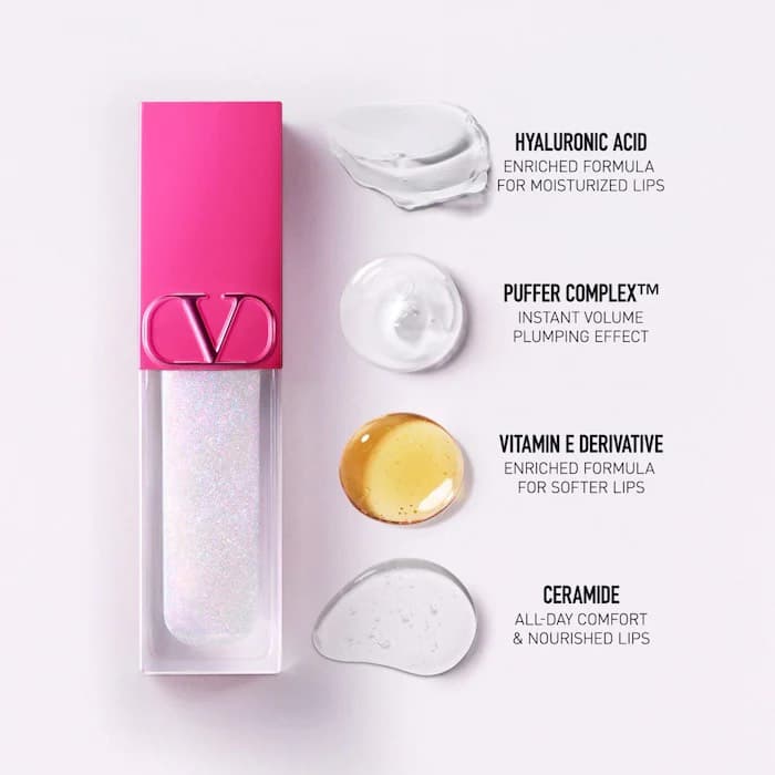 Valentino  Набор для губ Puffer Complex Lip Plumper Gloss Gift Set 4