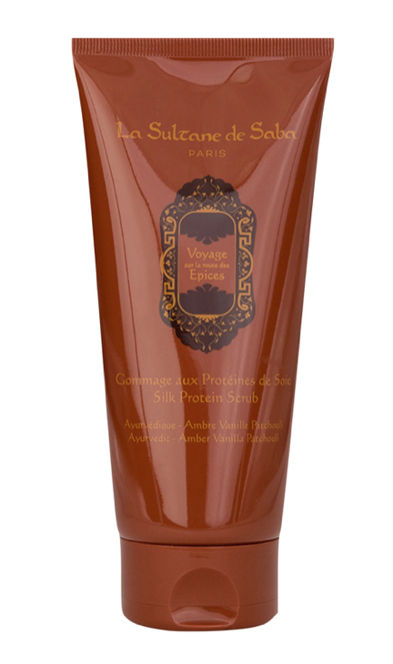 SILK PROTEIN SCRUB AYURVEDIC Гоммаж Протеины шелка амбра/ваниль/пачули, 200 мл