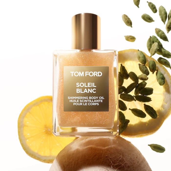 Tom Ford Шиммерное масло Mini Soleil Blanc Shimmering Body Oil with Amber & Bergamot, 45 мл 2