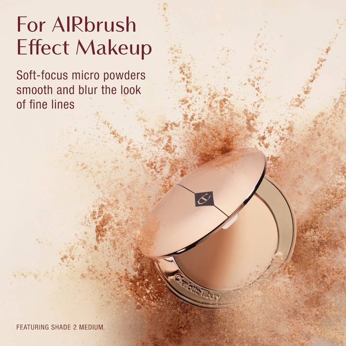 Charlotte Tilbury Финишная пудра  AIRBRUSH FLAWLESS FINISH, 2 medium, 8г 8