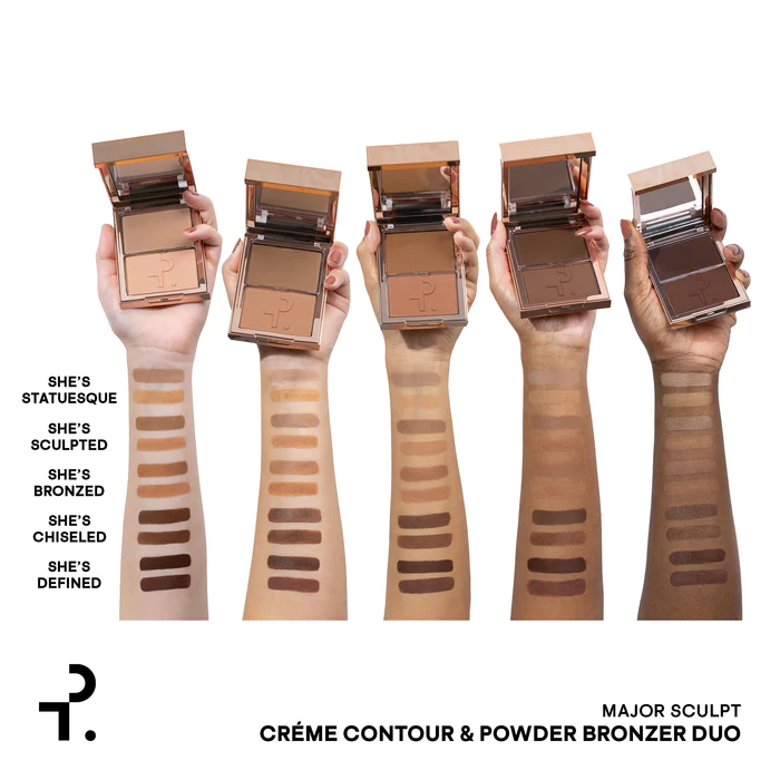 PATRICK TA  Скульптор для лица Major Sculpt Crème Contour & Powder Bronzer Duo, SHE'S STATUSQUE, Дуэт из кремового контура и бронзирующий пудры, 10 гр 5