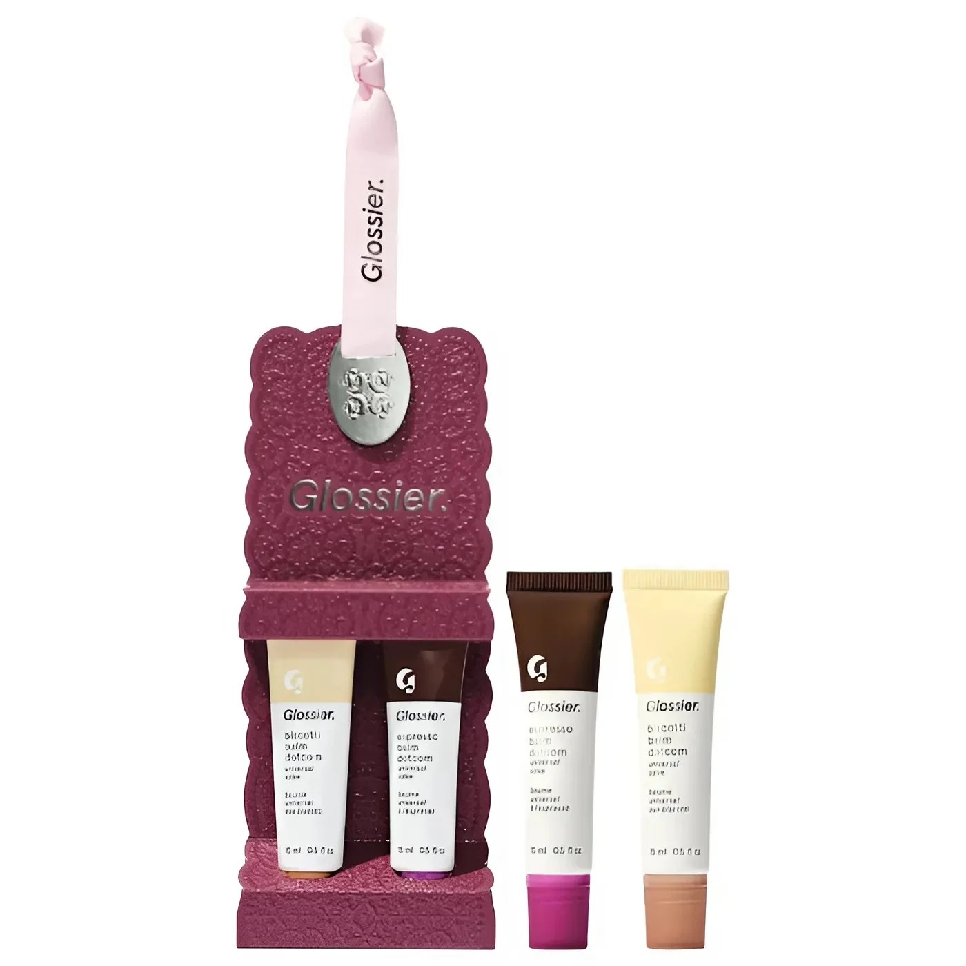 GLOSSIER  Набор бальзамов для губ BISCOTTI AND ESPRESSO BALM DOTCOM DUO   (15 МЛ Х 2 ШТ)