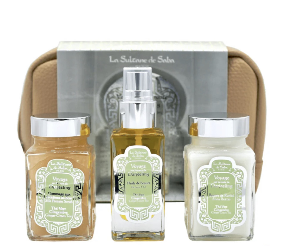 La Sultane De Saba Набор "Путешествие по дороге в Дарджилинг" Coffret Voyage sur la route de Darjeeling Gift Set Ginger Green Tea