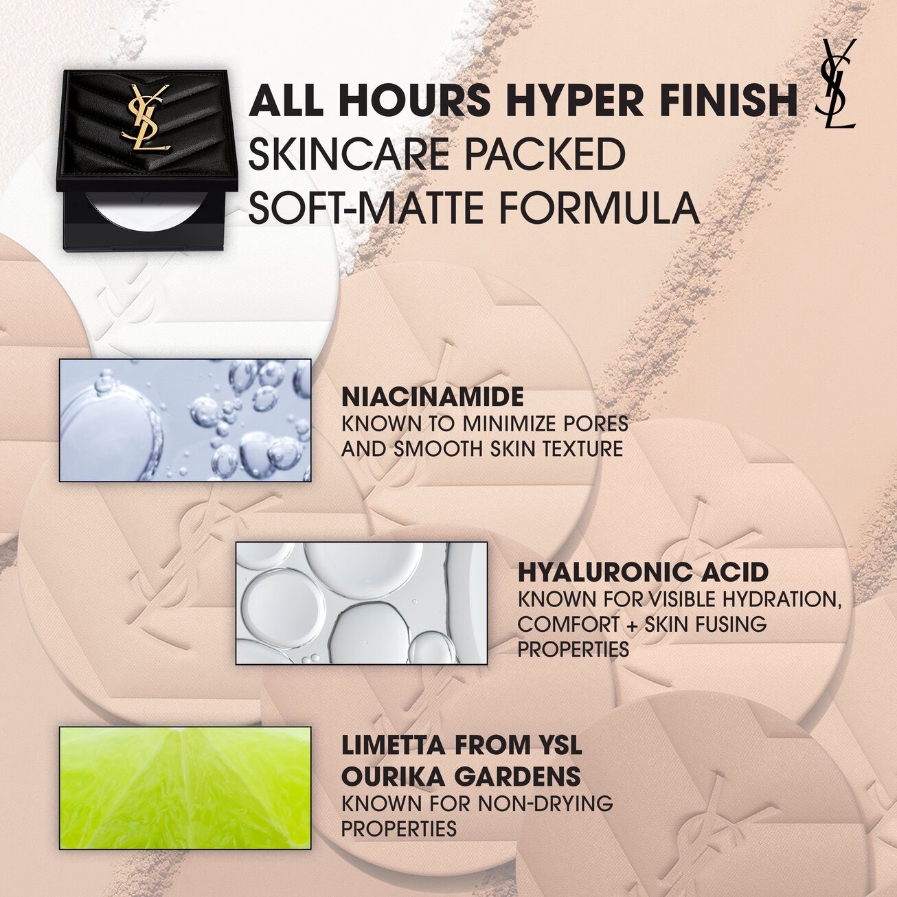 Yves Saint Laurent Фиксирующая пудра ALL HOURS HYPER FINISH SETTING POWDER, translucent 3