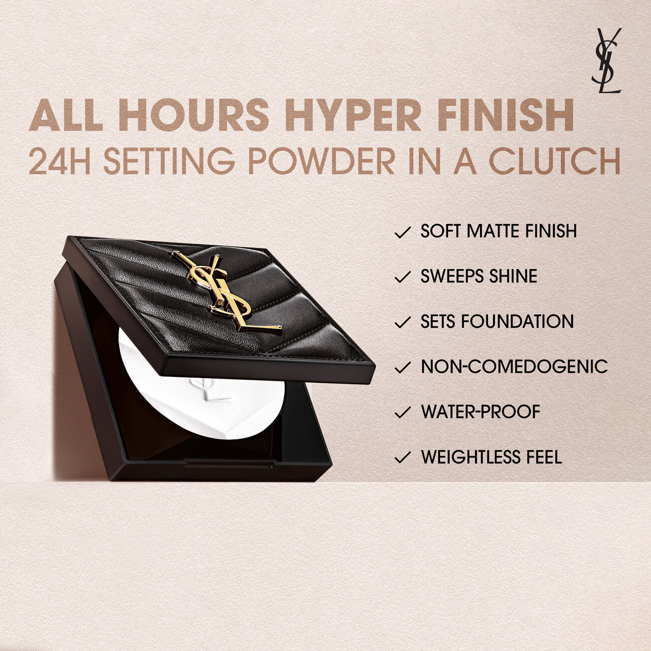 Yves Saint Laurent Фиксирующая пудра ALL HOURS HYPER FINISH SETTING POWDER, translucent 4