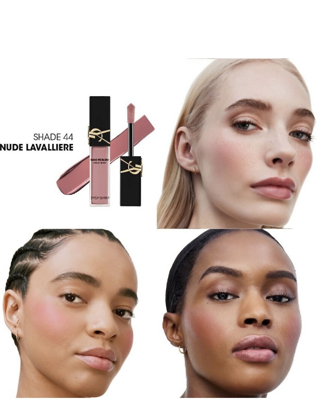 YVES SAINT LAURENT Жидкие румяна Make Me Blush, 44 Nude Lavalliere 2
