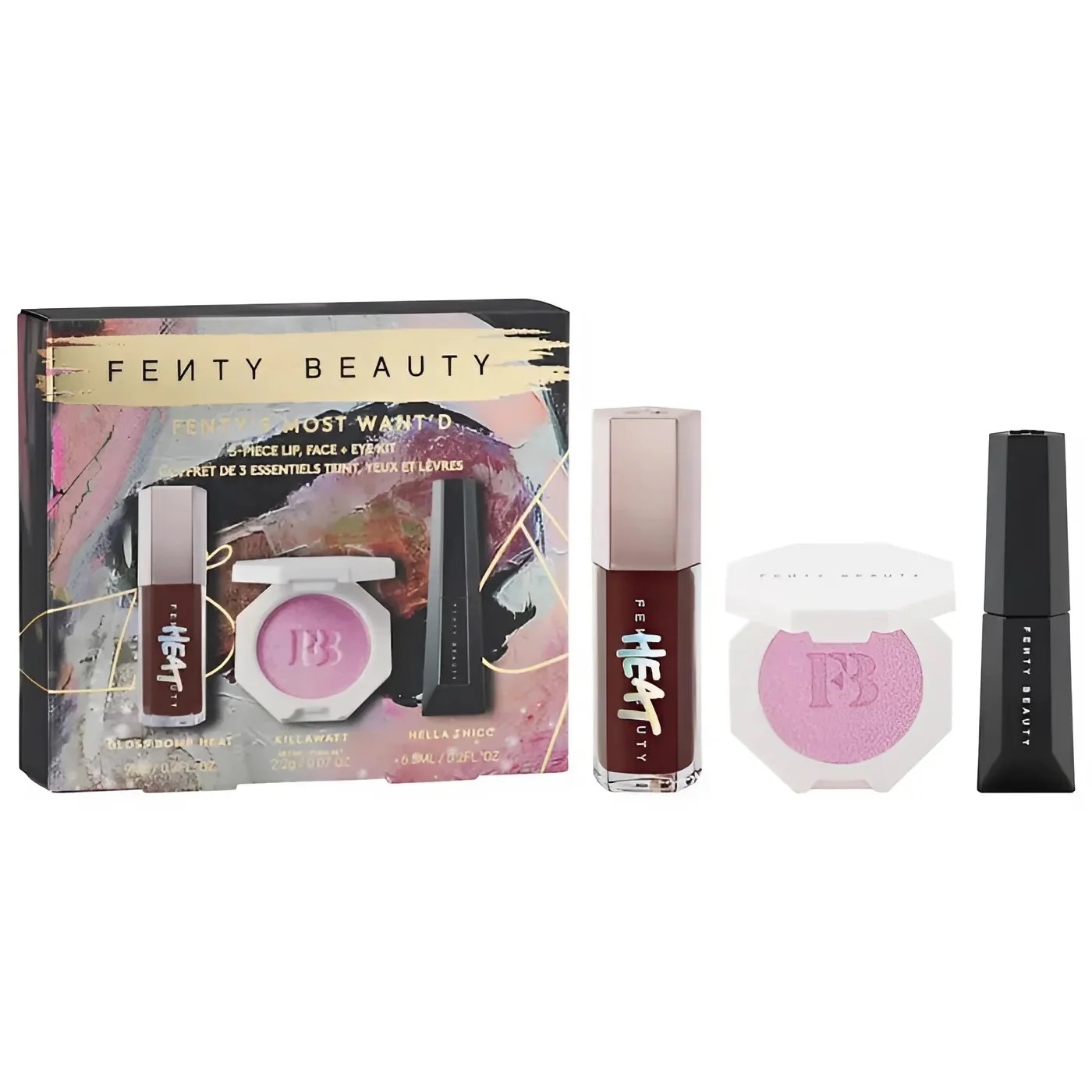 Набор для макияжа глаз и губ | FENTY'S MOST WANT'D 3-PIECE LIP, FACE + EYE KIT