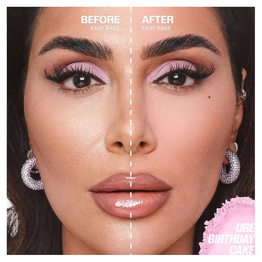 HUDA BEAUTY Рассыпчатая пудра Easy Bake Powder для фиксации макияжа.  Оттенок Ube Birthday Cake 3