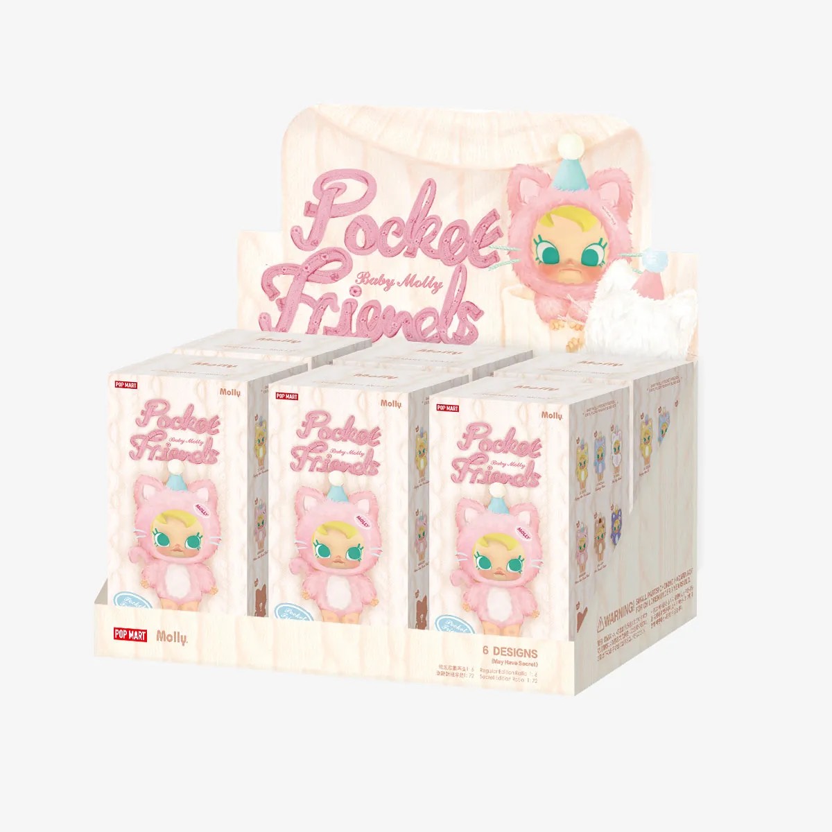 LABUBU Виниловая кукла Baby Molly Pocket Friends Vinyl Plush Pendant (Blind Box) 2