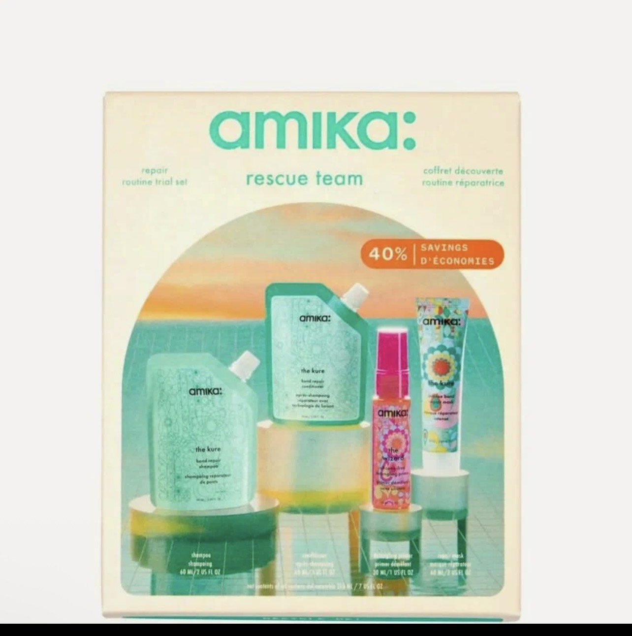 Amika  Rescue Team, Косметический набор для волос  (4 шт)
