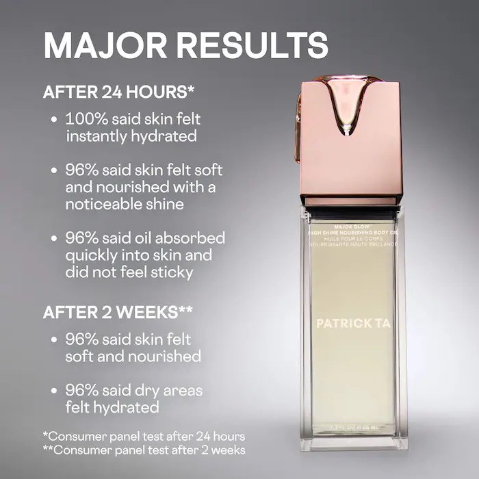 PATRICK TA Питательное масло для тела Major Glow High Shine Nourishing Body Oil (90 мл) 5