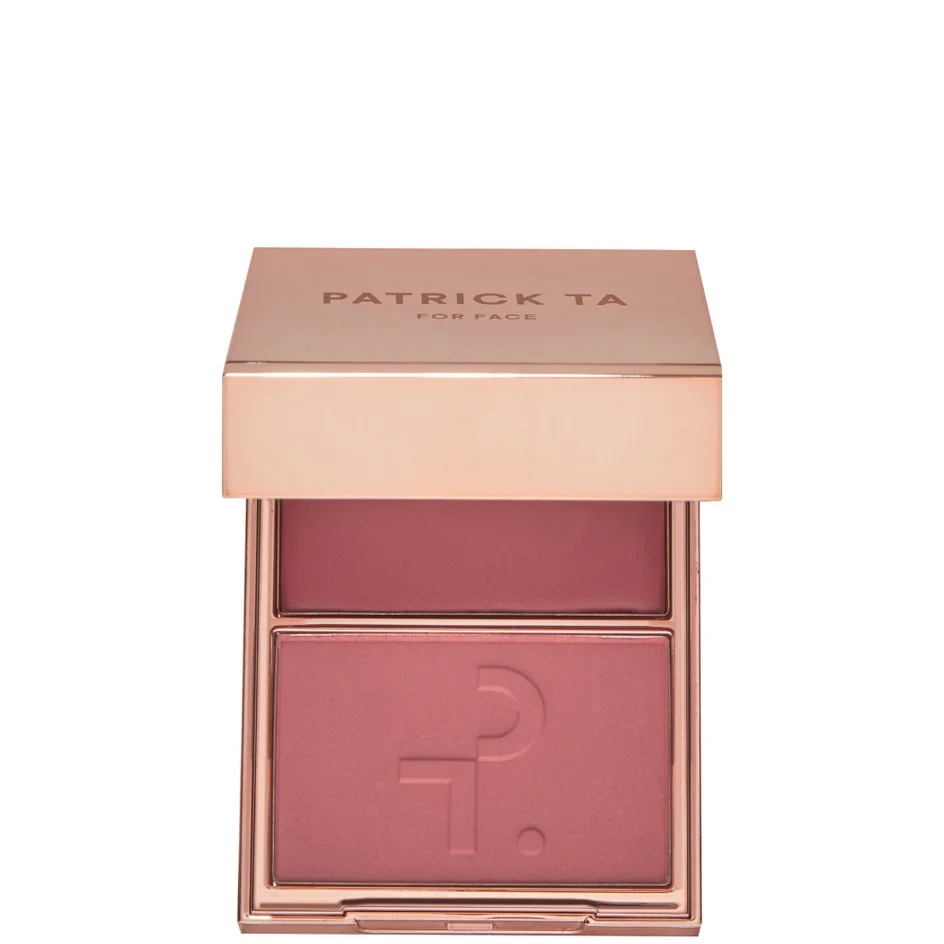 PATRICK TA   Major Headlines Double-Take Crème and Powder Blush Duo, оттенок She Goes To The Gym,палетка с двумя формулами кремовых и пудровых румян, 10,5 гр