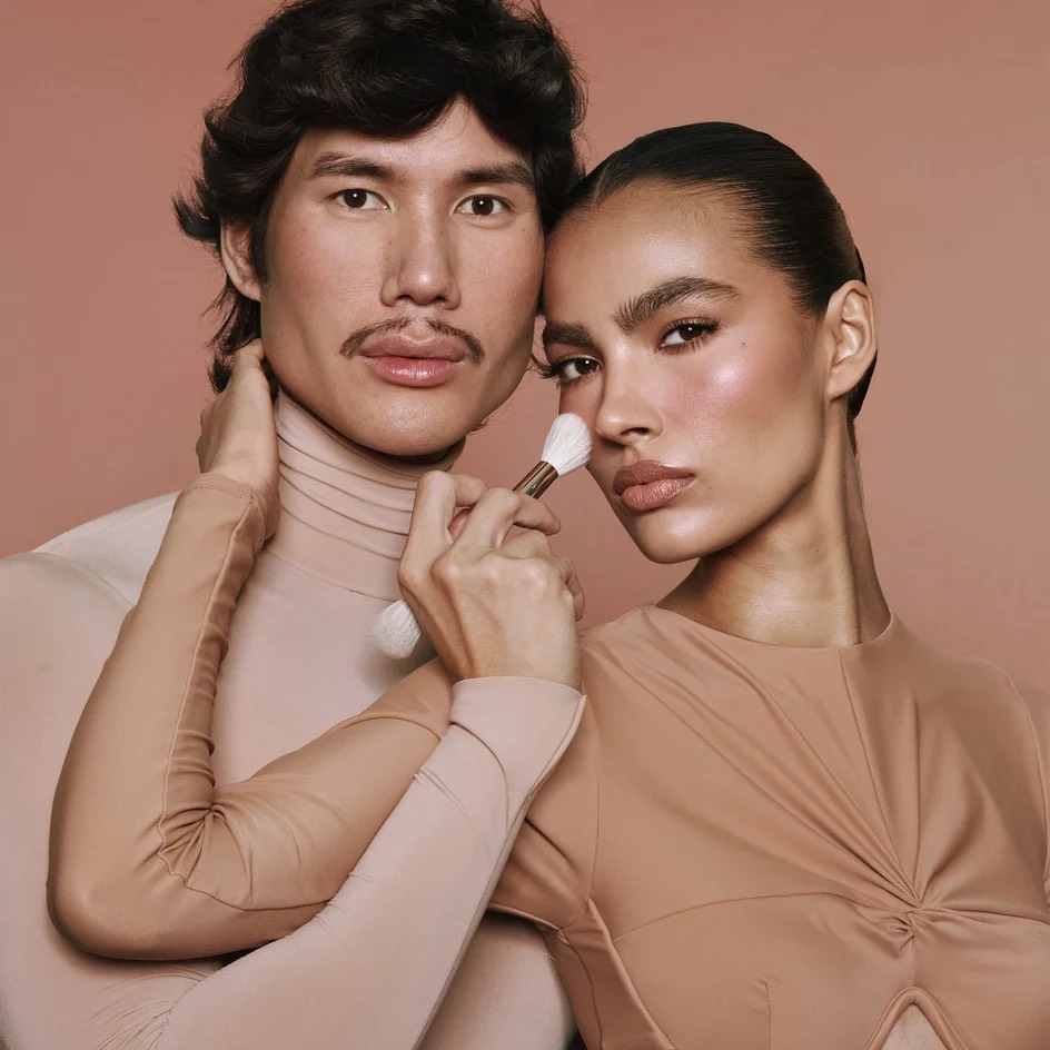 Двусторонняя кисть для румян  Dual-Ended Blush Brush (for face 3) 4