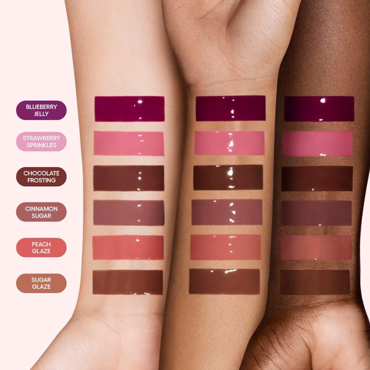 GLAZE Блеск для губ CRAZE TINTED LIP SERUM оттенок: STREWBERRY SPRINKLES, 12g 7