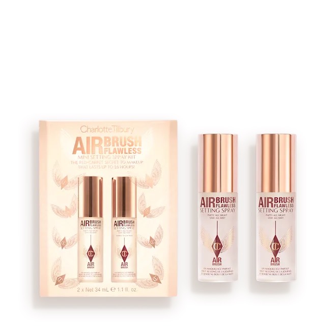CHARLOTTE TILBURY   Набор фиксаторов макияжа Charlotte Tilbury Airbrush Flawless Mini Setting Spray Kit , 2x34ml