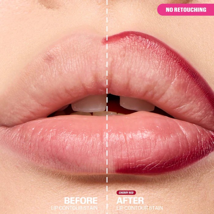 HUDA BEAUTY  Подводка для губ Lip Contour Lip Stain for 12-Hour Wear, Cherry Red 2