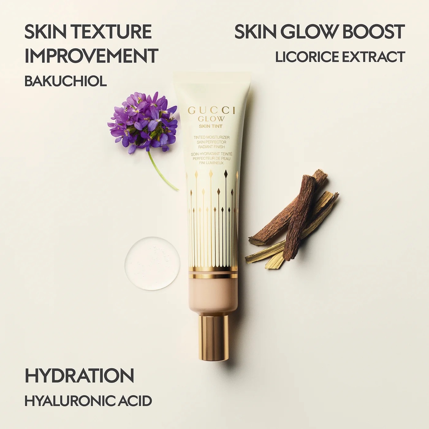 GUCCI Тональный крем Glow Skin Tint, 15 - FAIR 6