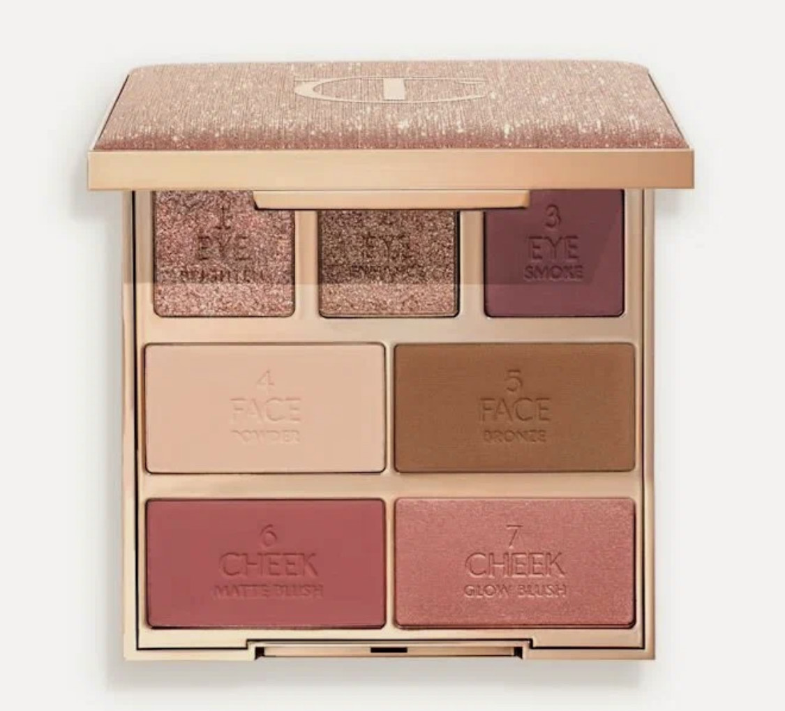 Charlotte Tilbury Палетка для макияжа Hollywood Instant Look in a Palette - Pretty Оттенок bronzed beauty