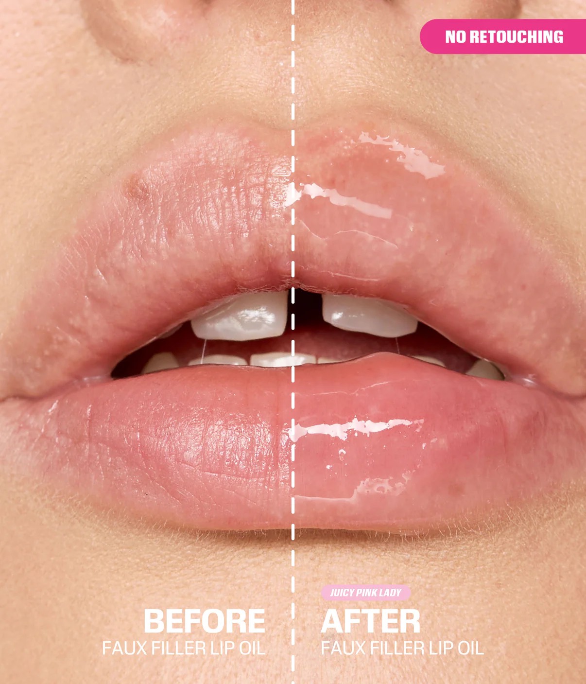 Huda beauty FAUX FILLER OIL, JUICY PINK LADY, масло для губ 2