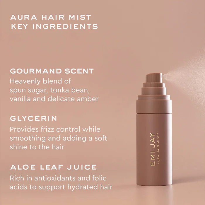Emi Jay  Aura Hair & Body Fragrance Mist in Toasted Sugar Мист-спрей для волос и тела с ароматом жжёного сахара, ванили и амбры; 53 мл 6