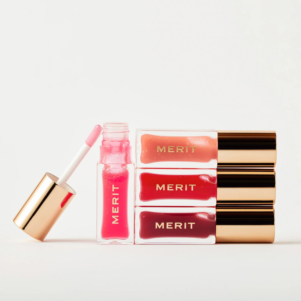 MERIT Shade Slick Sheen Tinted Lip Oil в оттенке Les Deux, масло для губ, 7 мл 7